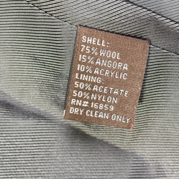 J. Mclaughlin Wool Angora Peacoat Dress Coat Women's Small Old‎ Money Classic - Picture 6 of 9